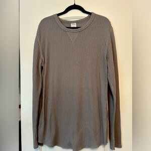 Urban Outfitters Gray Waffle Top